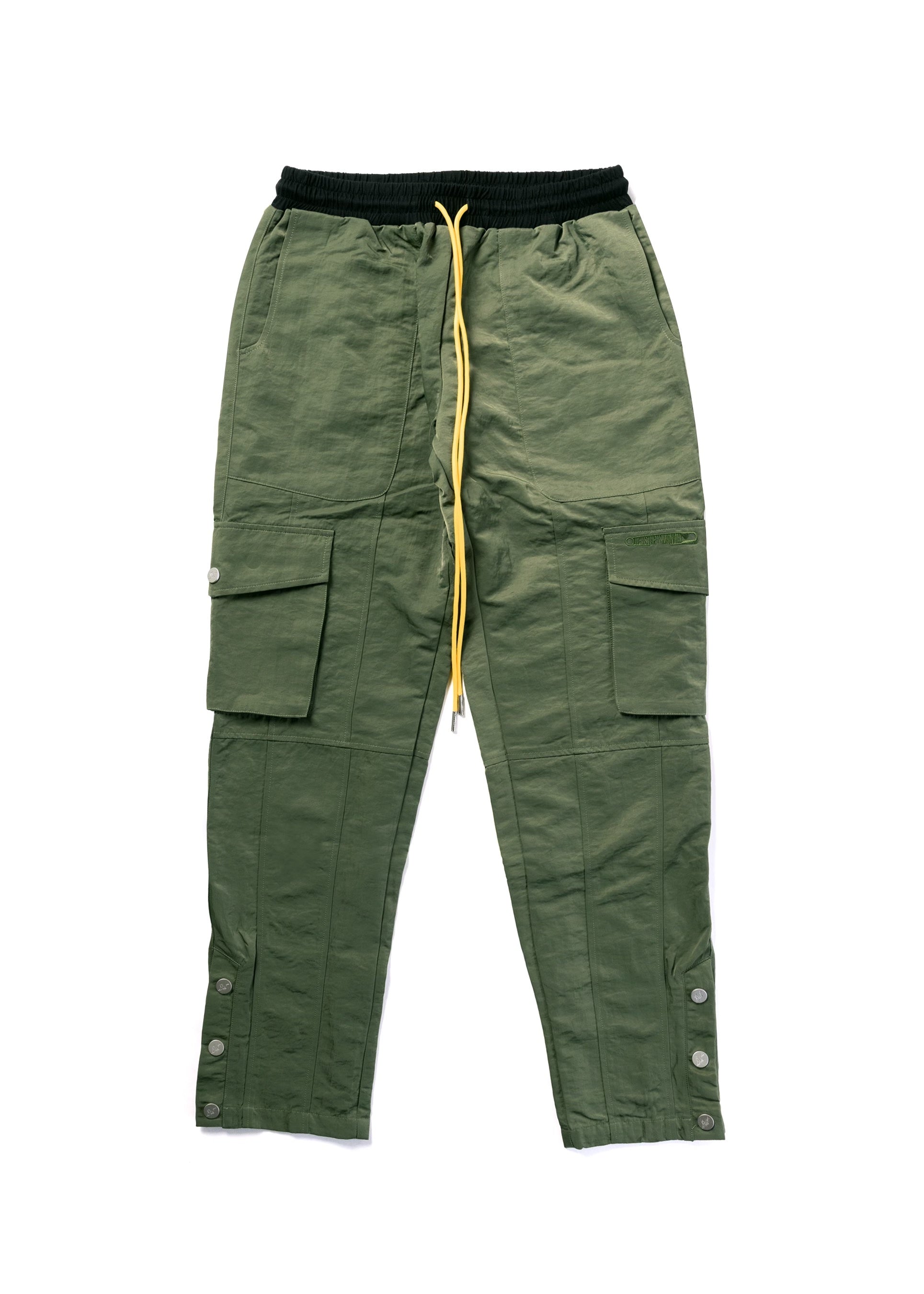 Celine Womens Cargo Pants Size 40 US8 Green Kaki Lightweight Nylon