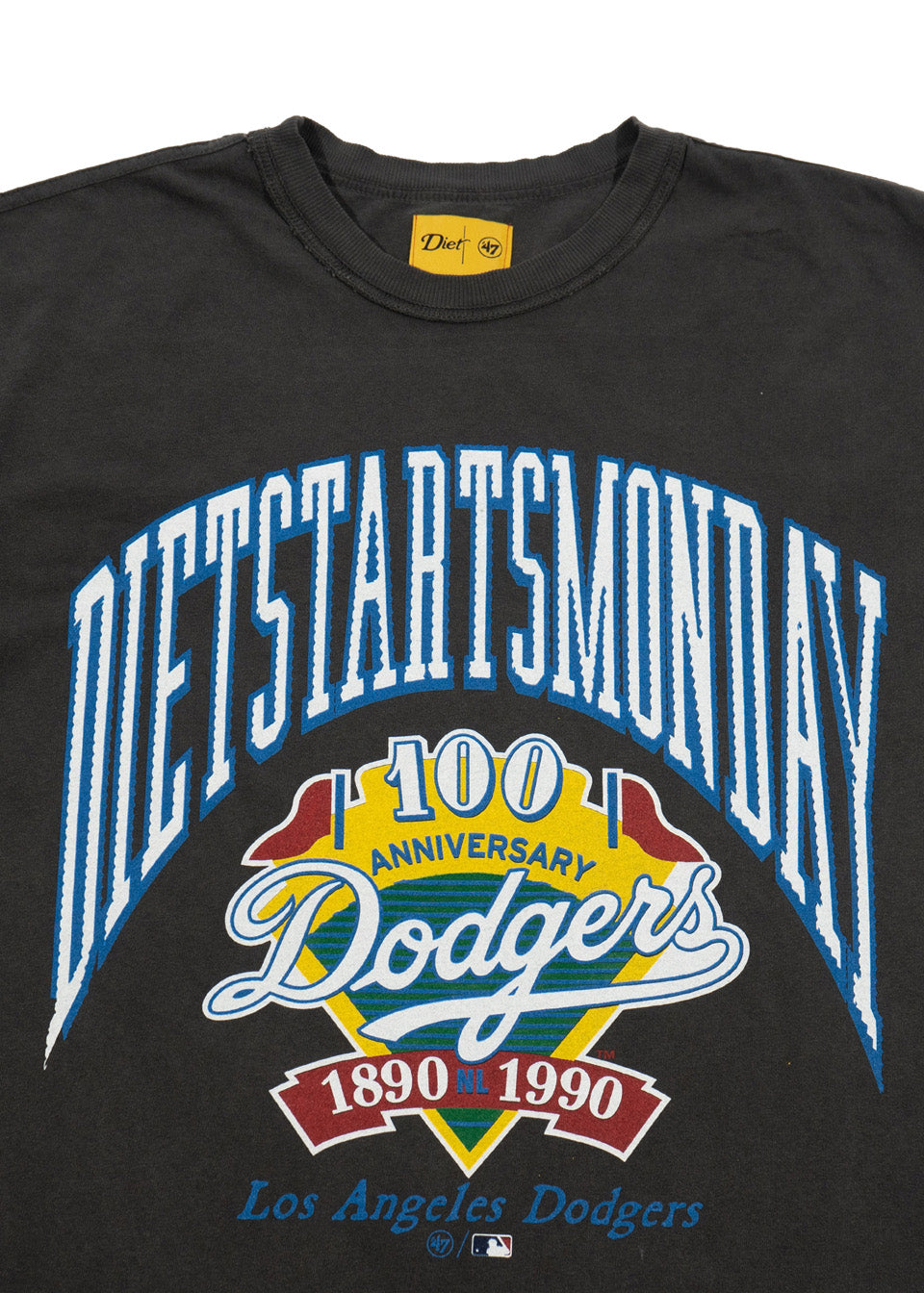Dodgers 90 Tee - Vintage Black – Diet Starts Monday