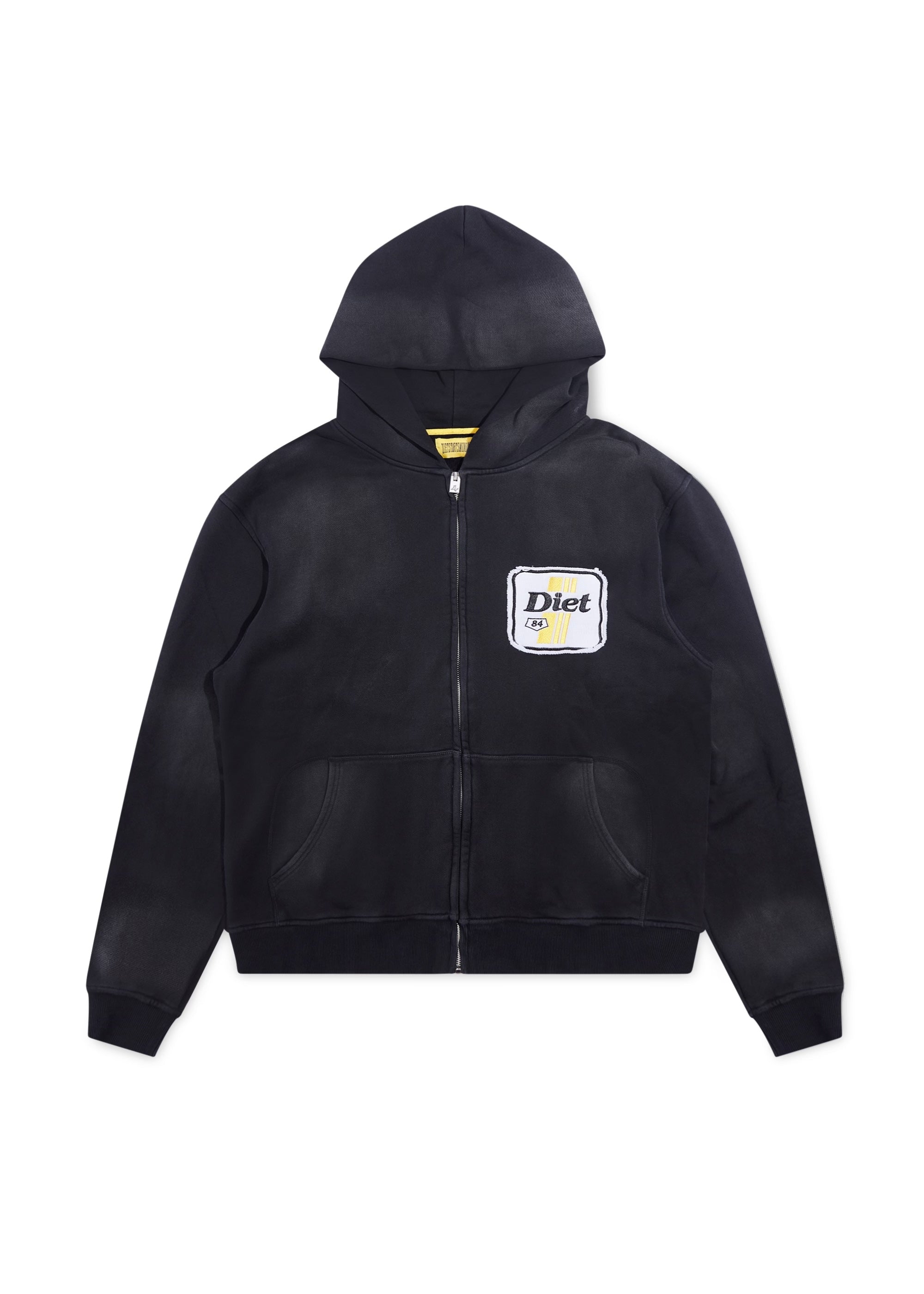 Rig Terry Zip Up - Vintage Black